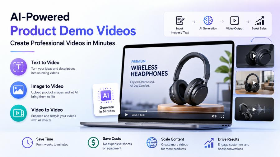 AI Product Demo Video Generation: Quickly Showcase Your Product in Minutes