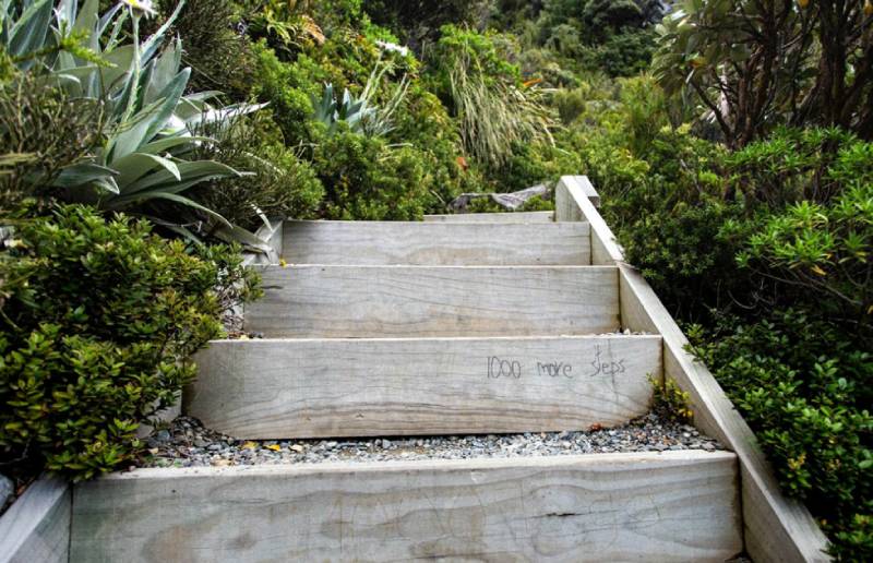 How to Build Sleeper Steps and Pathways on Sloped UK Gardens
