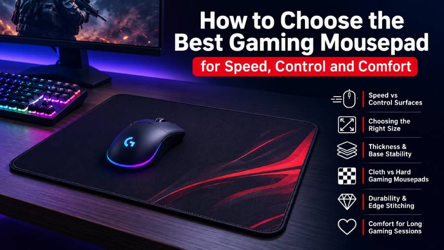 How to Choose the Best Gaming Mousepad for Speed, Control, and Comfort
